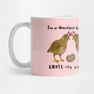 I'm So Thankful for Such a Quail-ity Partner (Valentine's) (WLW) Mug